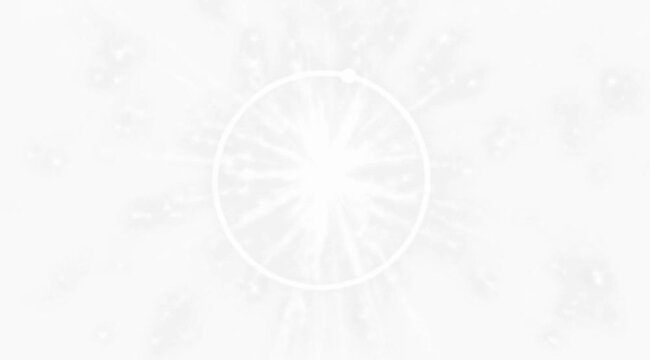 Radiant White Starburst Circle Lines Particles Expanding Abstract Minimal Animation