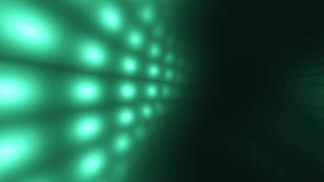 Abstract digital landscape of moving glowing particle waves with color transitions