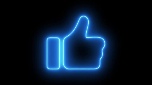 Hand thumb up icon isolated on transparent background. Perfect for social media, approval, feedback, and positive reactions. Motion graphics of hand thumb idea. 