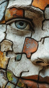 Mosaic Face Art