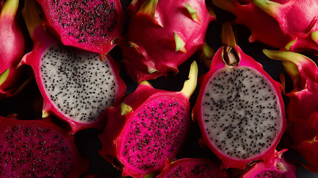 Red dragon fruits