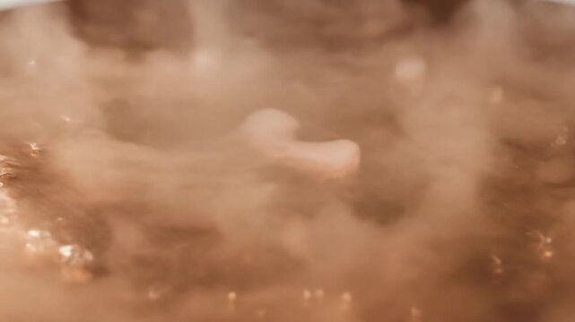 Dry Ice Sublimation on Copper Surface with Water Droplets