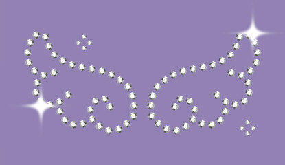 Bedazzled Rhinestone Element Angel Wings © Sasa Khalisa