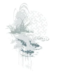 carp koi fish abstract brush japanese chinese vector ink traditional asian design isolated © CharlieNati