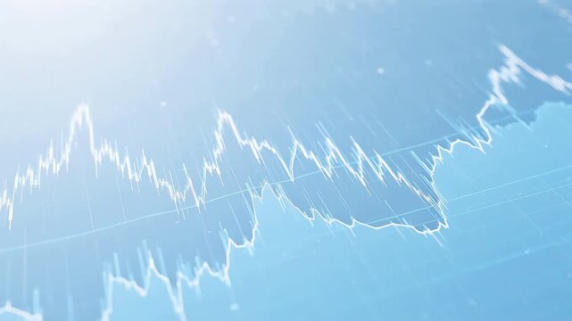 Data-Driven Stock market chart with fluctuating lines for Corporate Strategy and Fintech Analytics