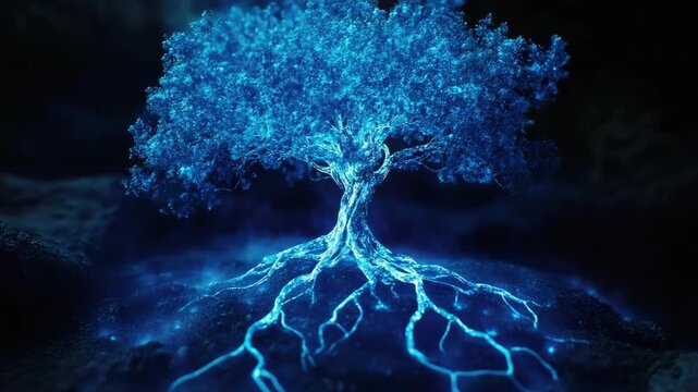 Glowing Tree of Light