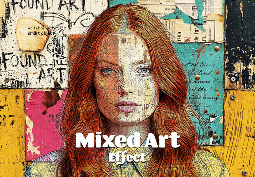Mixed Art Photo Effect