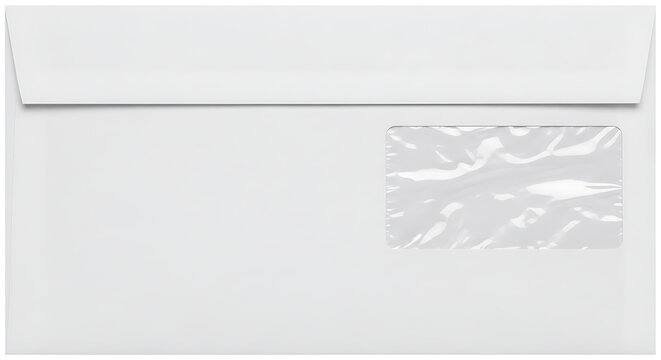 White business envelope with transparent window envelope business stationery correspondence delivery communication document packaging paperwork professional