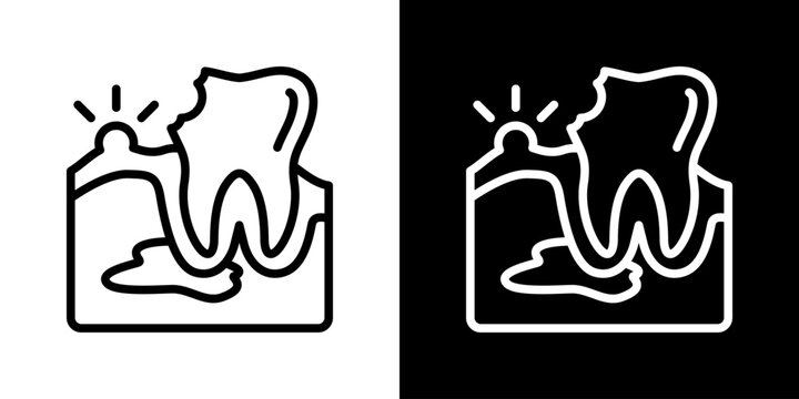 Periodontal Icon Set Multiple Style Collection