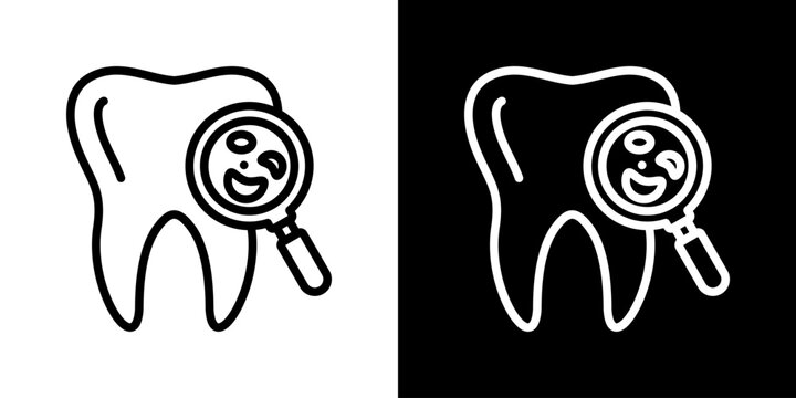 Dental Check Icon Set Multiple Style Collection
