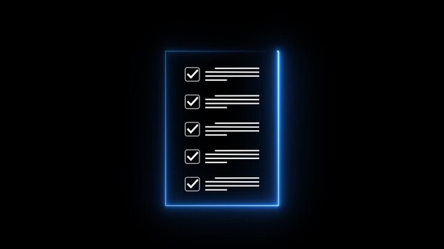 Business compliance and regulation concept. Digital interface showing standard guidelines, corporate policies, and legal governance for quality assurance. Motion graphics of document concept