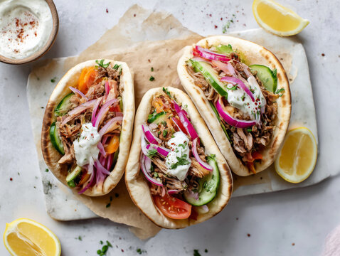 gyro sandwiches