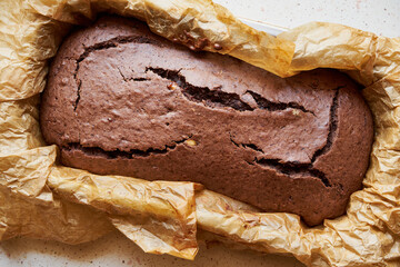 ciasto czekoladowo bananowe © Marcin Łazarczyk