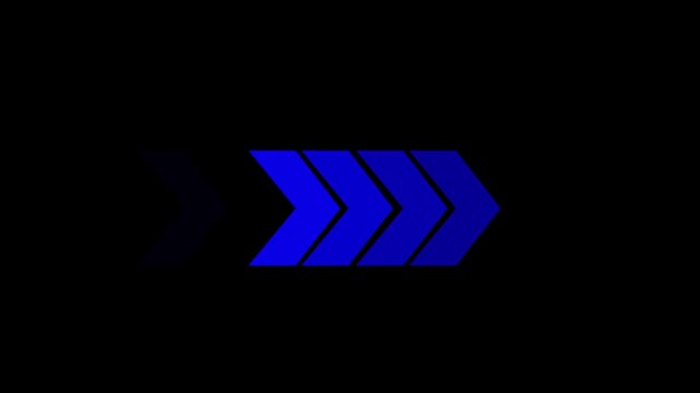 Arrow icon concept animation, arrows sign right to left animation concept, arrow loop animation left direction concept, arrow loading icon animation 4k video.