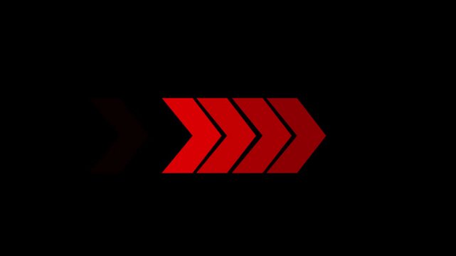 Arrow icon concept animation, arrows sign right to left animation concept, arrow loop animation left direction concept, arrow loading icon animation 4k video.