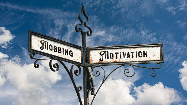 Signposts the direct way to motivation versus bullying