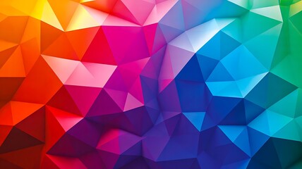 Fototapeta premium Colorful geometric abstract background with polygon shapes and vibrant gradient design 