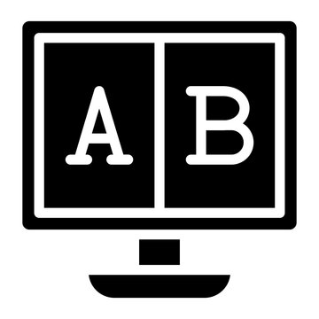 Vector Design Ab Testing Icon Style