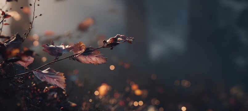 Velvety leaf covering tiny flowers in a peaceful garden scene
