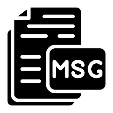 Vector Design MSG Icon Style