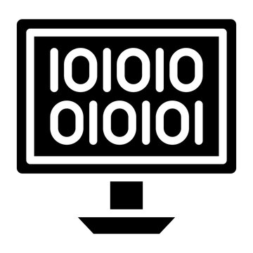 Vector Design Binary Icon Style