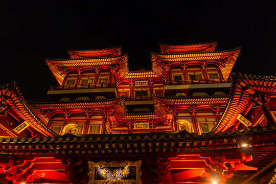Buddha tooth Relic temple in Chnatown