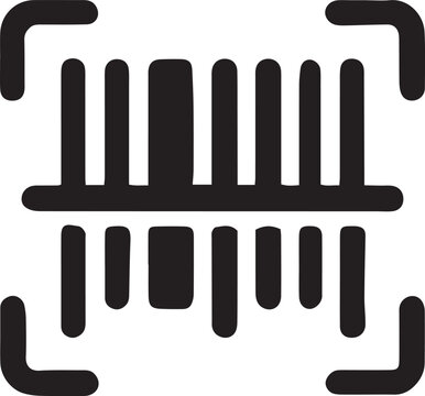 Barcode scanner icon retail scanning payment technology