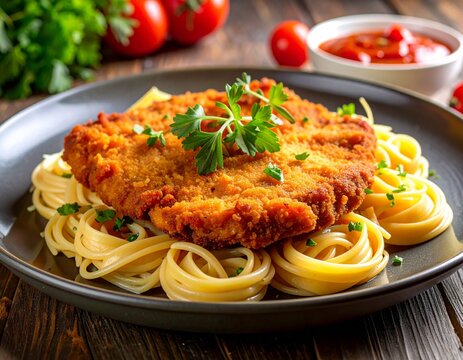 J&auml;gerschnitzel Deluxe Teller