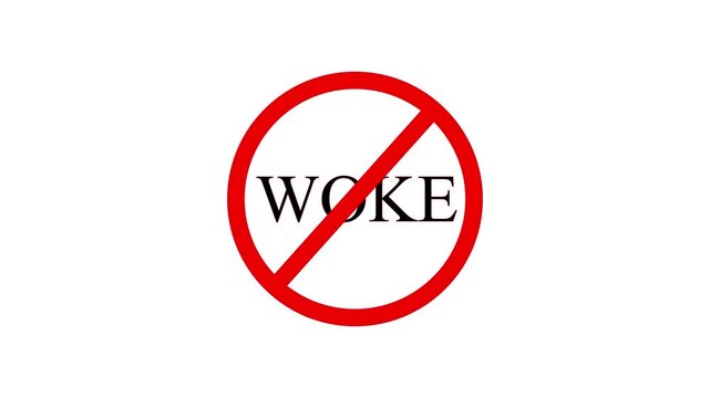 woke sign icon isolated on transparent background.