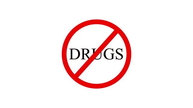 drugs sign icon isolated on transparent background.