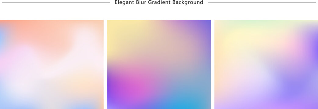 Elegant Blur Gradient Background Soft Focus Abstract Mesh Texture Set