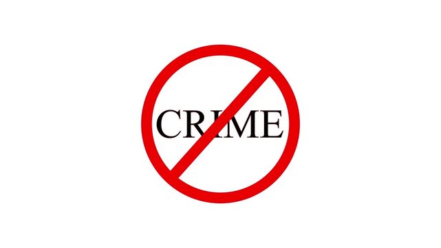 crime sign icon isolated on transparent background.