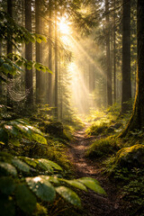 Obraz premium forest in the morning