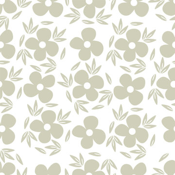 Cute pattern in small flower. Small colorful flowers. White background. Ditsy floral background. The elegant the template for fashion prints. - Vector