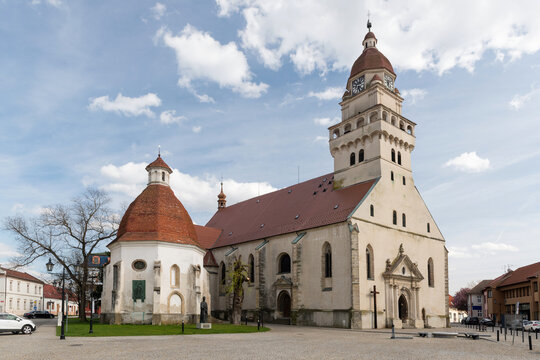 The Parish Church of St. Michael the Archangel and the Gothic Saint Anne Ossuary in the historic center of Skalica, Slovakia