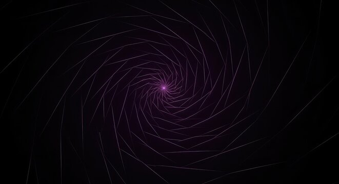 Abstract geometric spiral pattern with ample negative space. Ideal design background for text integration or digital mockups, depth, concentric, space