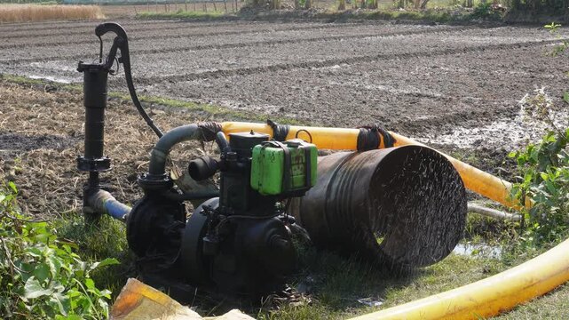 Agricultural Water Pump with Irrigation Hoses