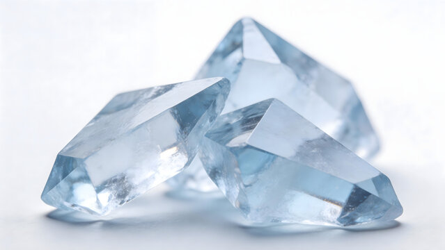 Blue crystal gemstones