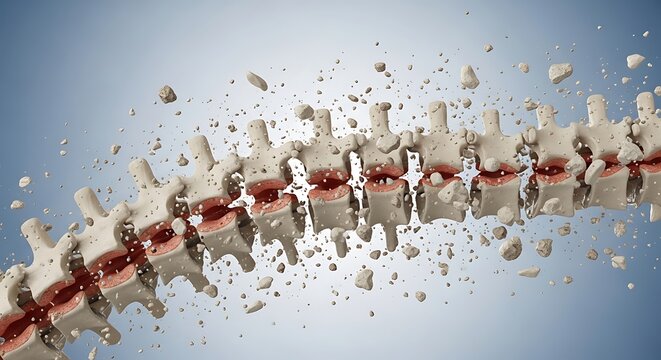 Exploding train with white and red carts, dynamic action scene, 3d rendering, dramatic mood, flying debris, high detail, cinematic effect, industrial disaster