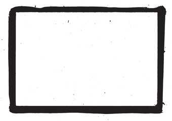 Marco realizado con pinceladas de pintura con efecto fluido