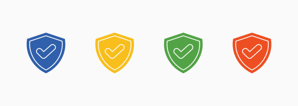 Protection Icon Set Color Multiple Style Collection Element For Design