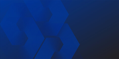 Obraz premium Abstract Hexagon Blue Tech Finance Fintech Background Abstract Pixel Pattern. Abstract Business Tech Simple Art Modern Abstract