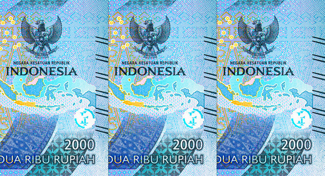 2000 Rupiah Indonesia with portrait of Mohammad Husni Thamrin. New money of Indonesia.