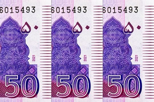 50 Rupees Pakistan Banknote with Portrait Muhammad Ali Jinnah. Paper money of Pakistan.