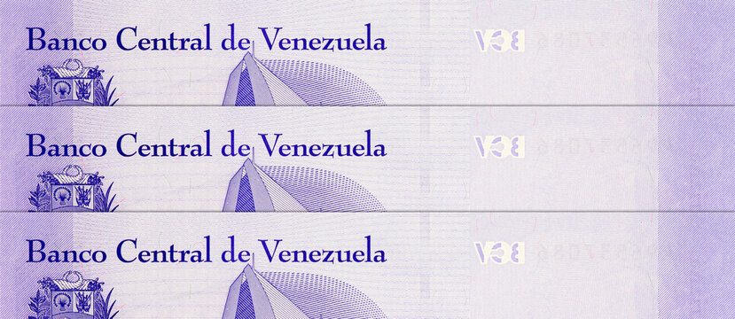 500000 Bolivares, Venezuela with the image of the Mausoleum of the Liberator. Former Hyperinflation Money. Money of Venezuela.