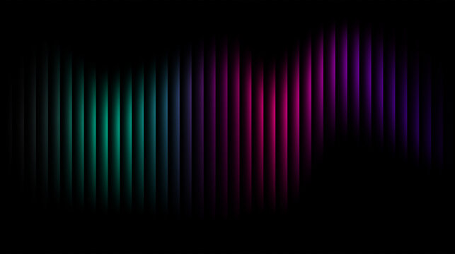 Abstract teal and pink dual tone vertical light bars background with glowing gradient effect and dark contrast, colorful neon stripe texture for tech banner, web design, music visualizer and modern di