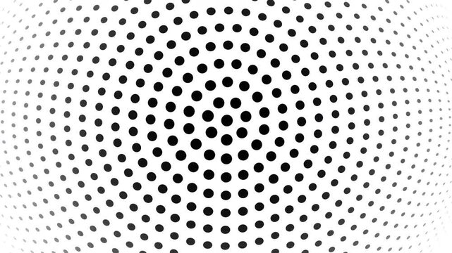Spinning dots circle radial particle animation seamless loop_02