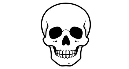 Obraz premium skull, human, bone, skeleton, anatomy, head, cranium, jaw, teeth, dental, medical, biology, science, structure, death, horror, spooky, scary, gothic, dark, halloween, macabre, eerie, symbol, danger, t