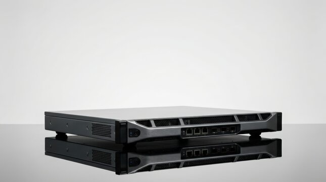 Secure Cloud Gateway Appliance on Reflective Acrylic Surface