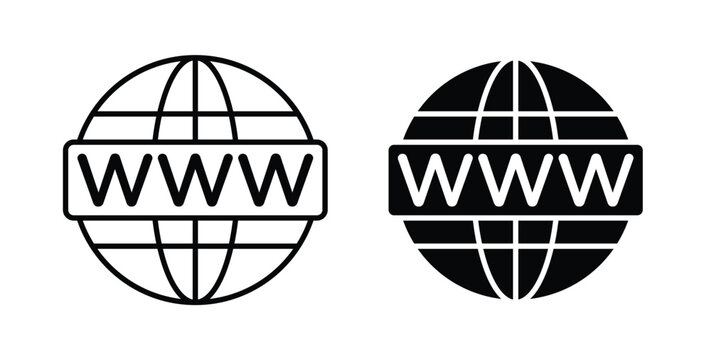 Website icon vector illustration logo design in clipart and strokes